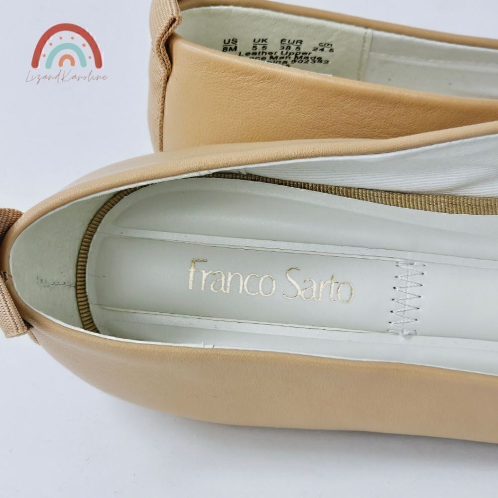 New! Franco Sarto Vana Leather Ballet Flat - Picture 10 of 13